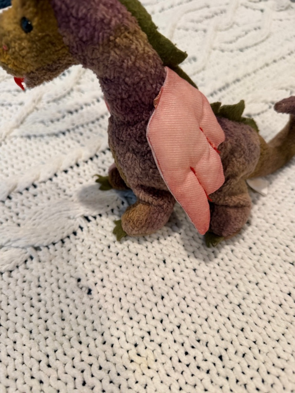 Brown Plush Toy with Subtle Heart Tag
